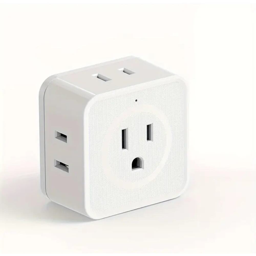 New Multi Plug Outlet Splitter Adapter 5 Port Space Saver Universal Sockets